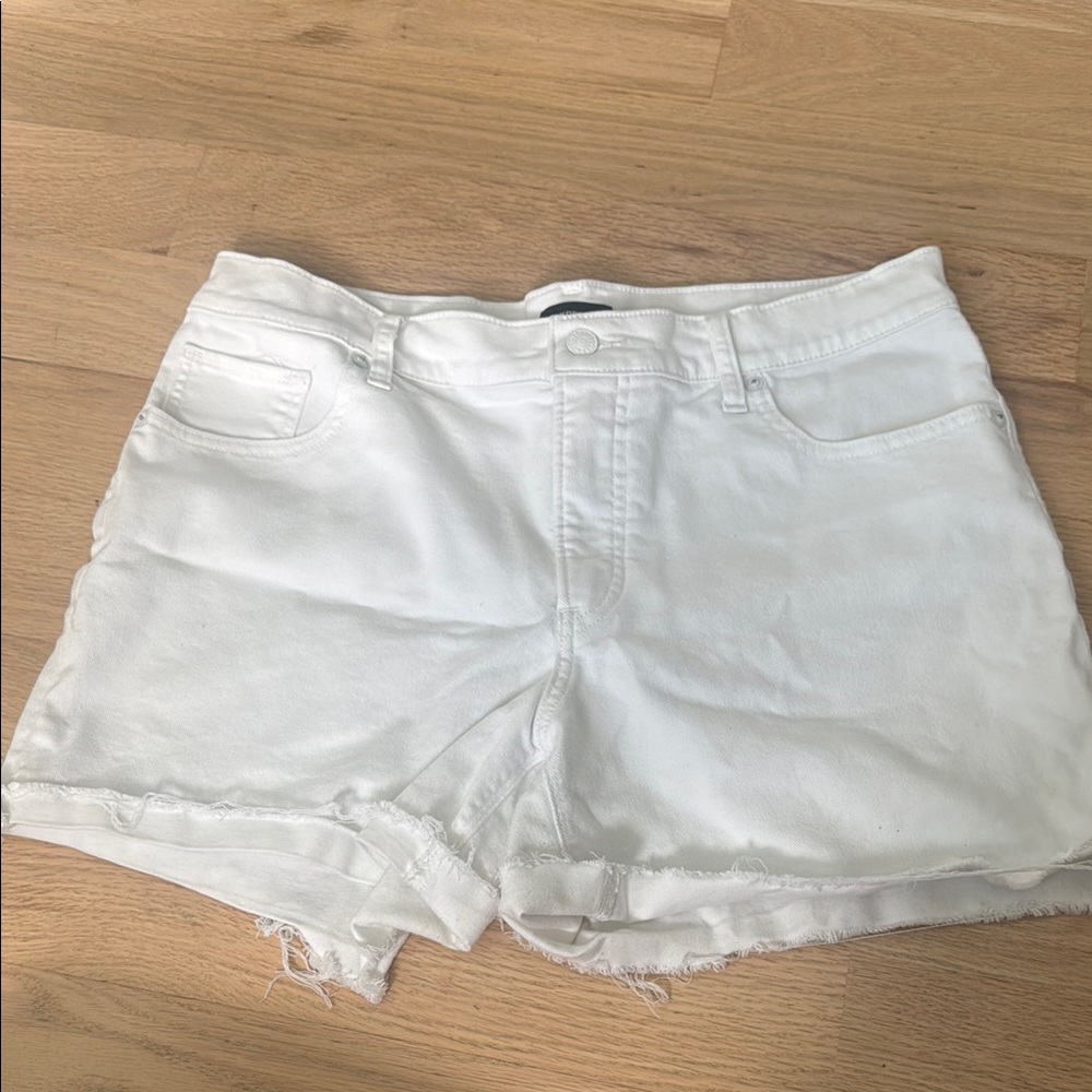 Express Women's White Denim Shorts